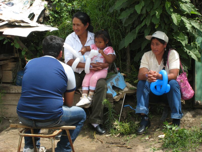 Sharing the gospel with the adults was a focus for us