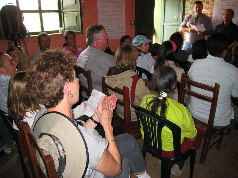 We sang songs in English and Spanish