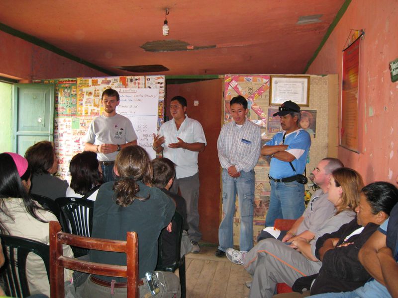 Eduardo gives his testimony (John, Eduardo, Freddy, Rafael)