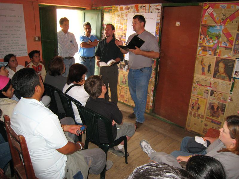 Chris shares the message through Luis