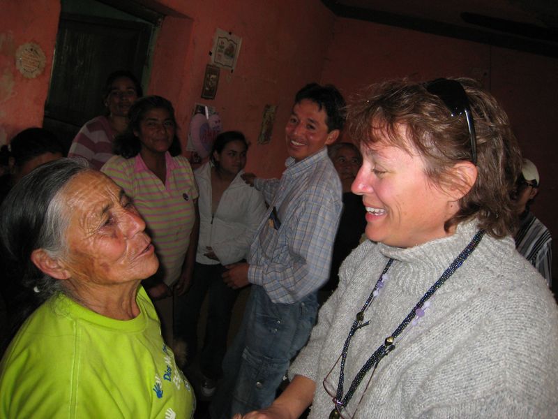 Angelita and Debbie Bond - there were tears all around