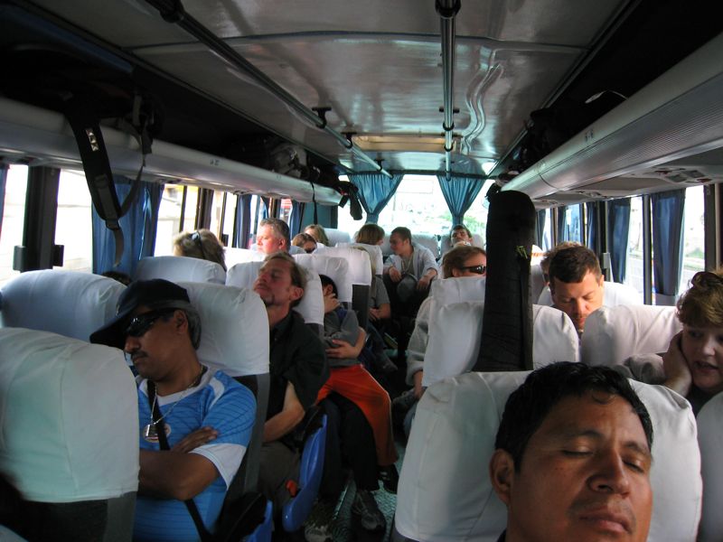 The bus was our only place to rest