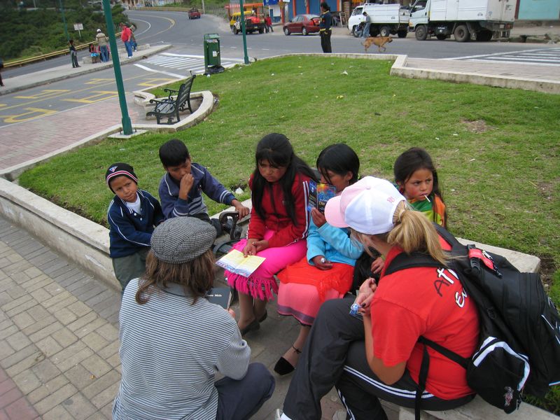 Sharing the gopel at the 