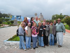 The team at Middle of the World visitors' center
