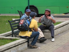 Luis and Archie sharing the gospel